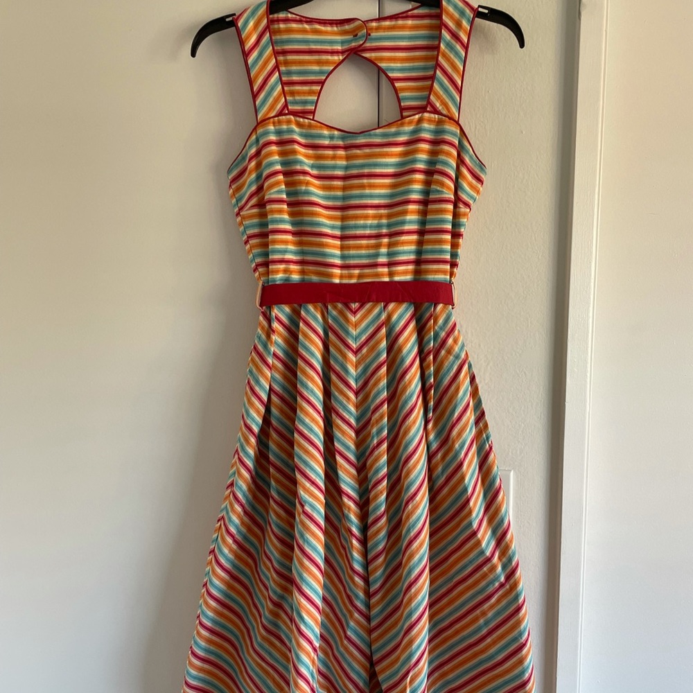 Striped pinup dress